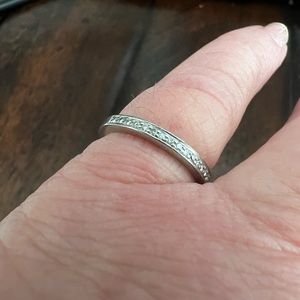 Diamond and Platinum wedding band